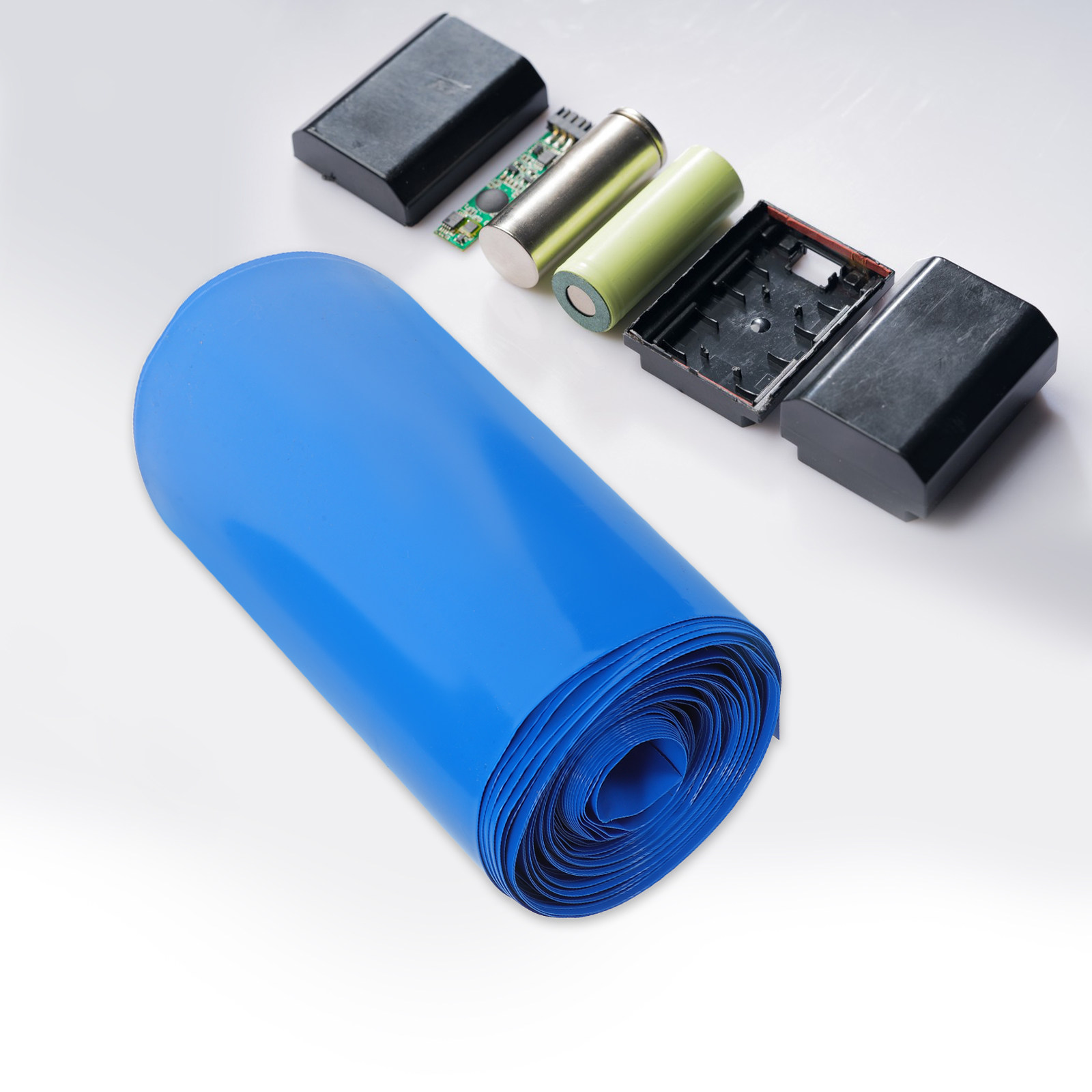 Shrink Sleeve Pvc - 1 Roll Heat Shrink Tubing Blue