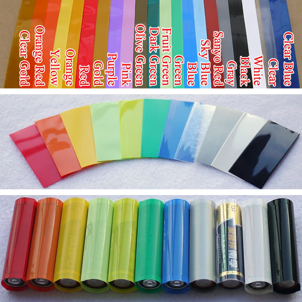 Shrink Sleeve Pvc - 25~500pcs AA / AAA/18650/21700/26650 Battery PVC