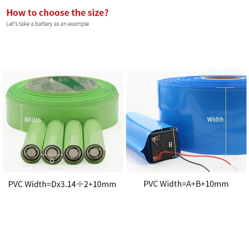 1 Meter Black 18650 Lipo Batte - Shrink Sleeve Pvc ulasan dan harga