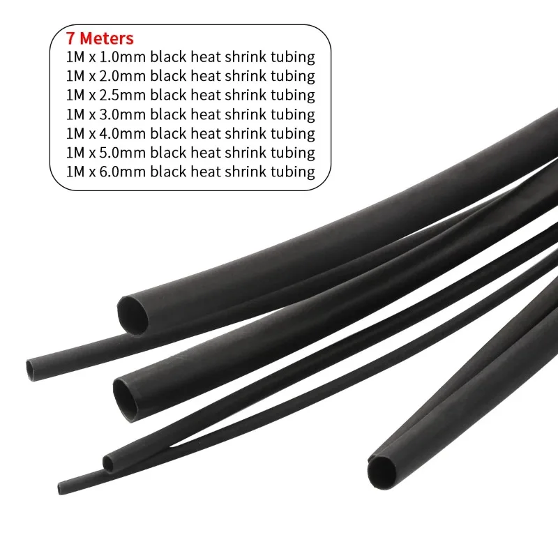 7pcs Heat Shrink Tube Kit 1-6m - Shrink Sleeve Pvc ulasan dan harga