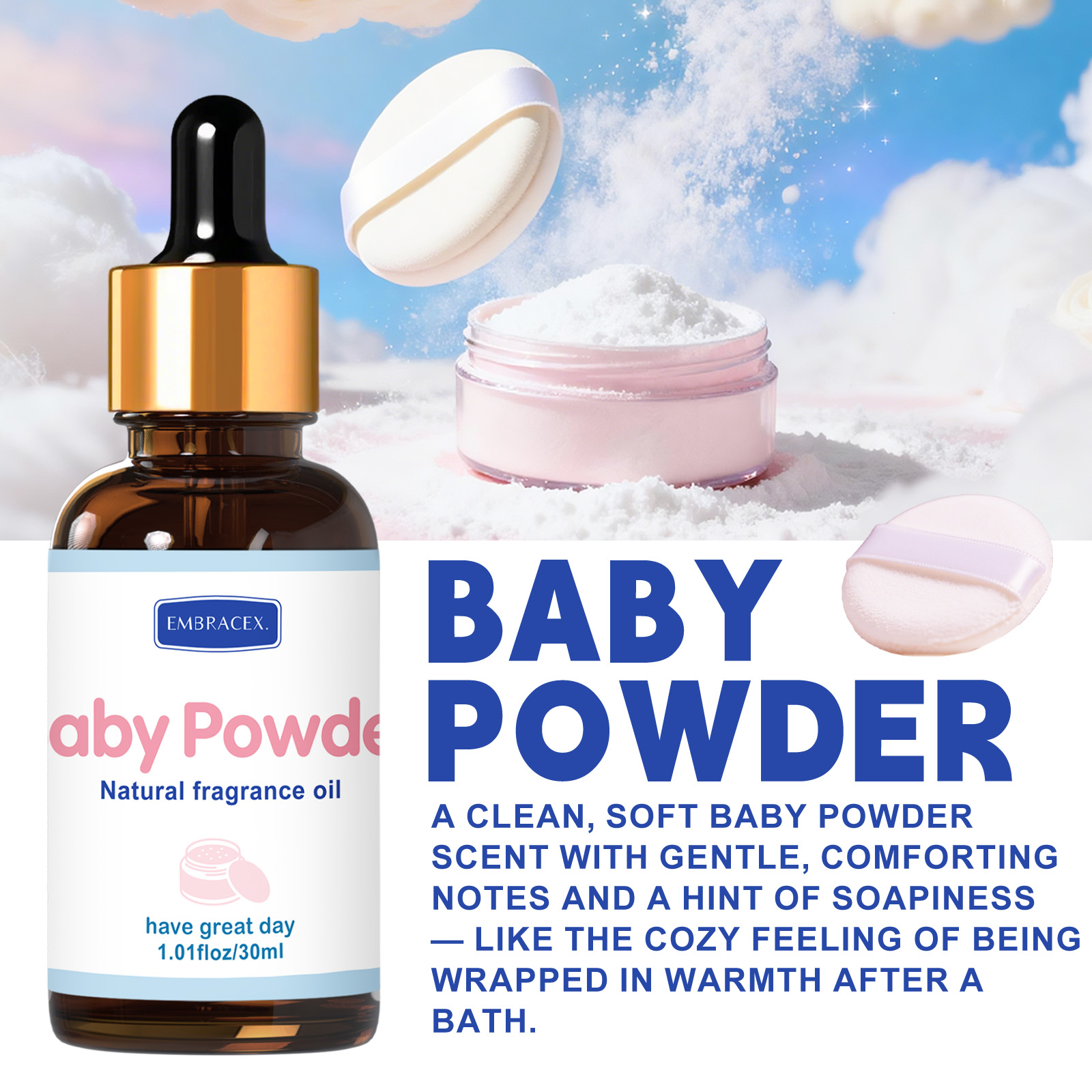 30ml Baby Powder Fragrance Oil - Candle Supplies Fragrance Oil ulasan dan harga